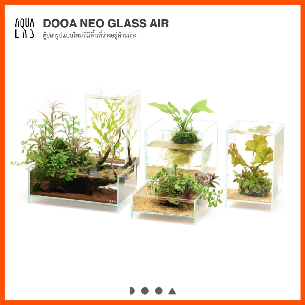 DOOA NEO GLASS AIR ตู้ปลารูปแบบใหม่ที่มีพื้นที่ว่างอยู่ด้านล่าง